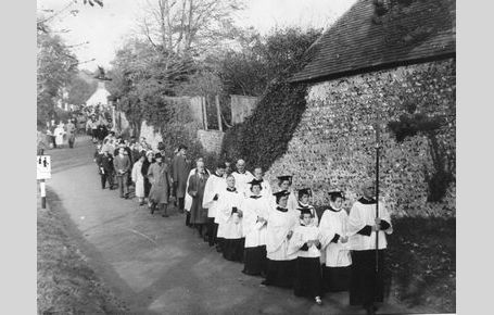 Remembrance Day procession 1957